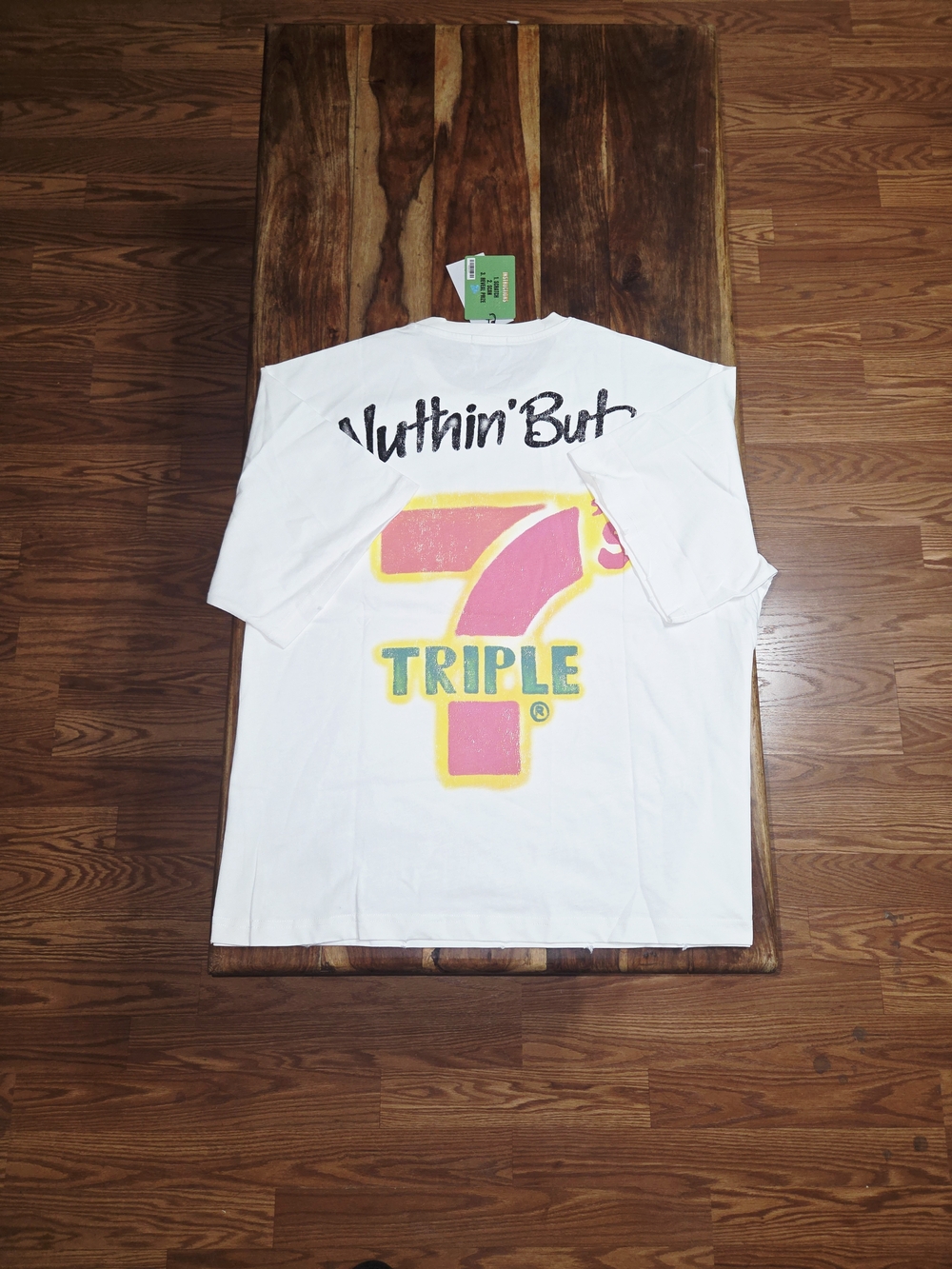 Triple 7 Men's White Short-Sleeve Graphic Tee - Picture 6 of 6